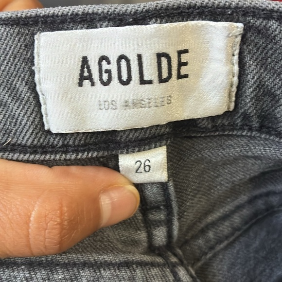 Agolde Nico High Rise Slim Fit Button Fly Jeans in Ceremony - Size 26 - Picture 12 of 12